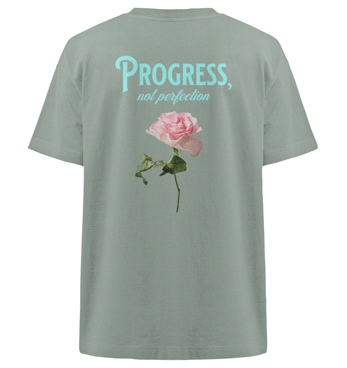 AJANI-PROGRESS NOT PERFECTION - Heavy Oversized Organic Shirt