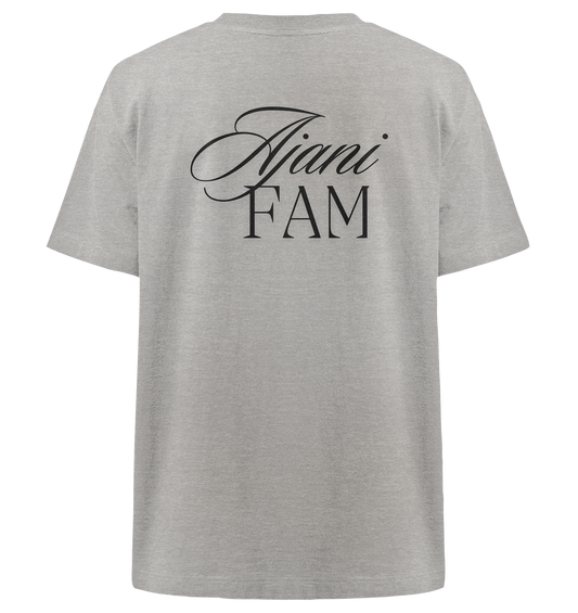 AJANI FAM LG BLACK - Heavy Oversized Organic Shirt