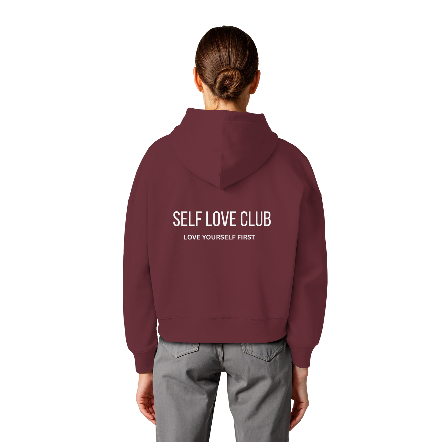 AJANI FAM : SELFLOVE - Womens Organic Boxcut Hoodie