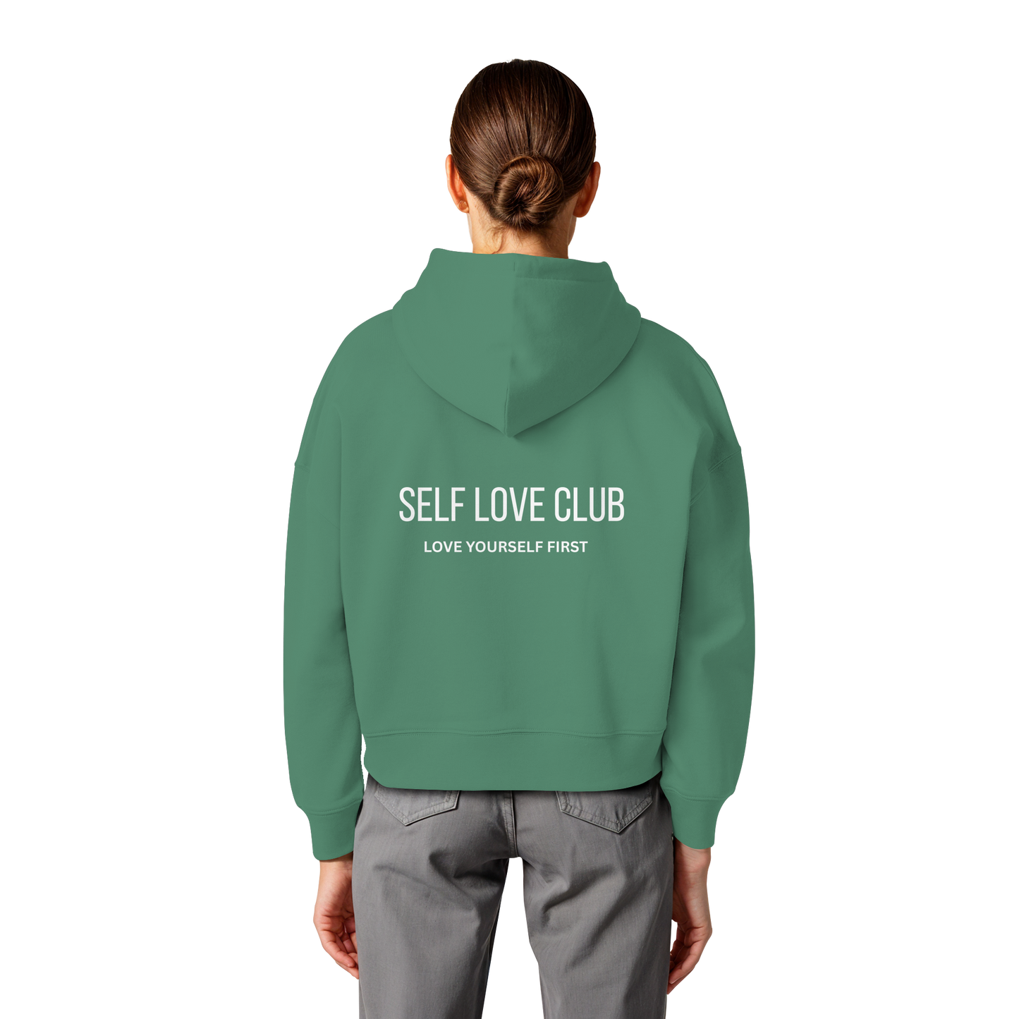 AJANI FAM : SELFLOVE - Womens Organic Boxcut Hoodie