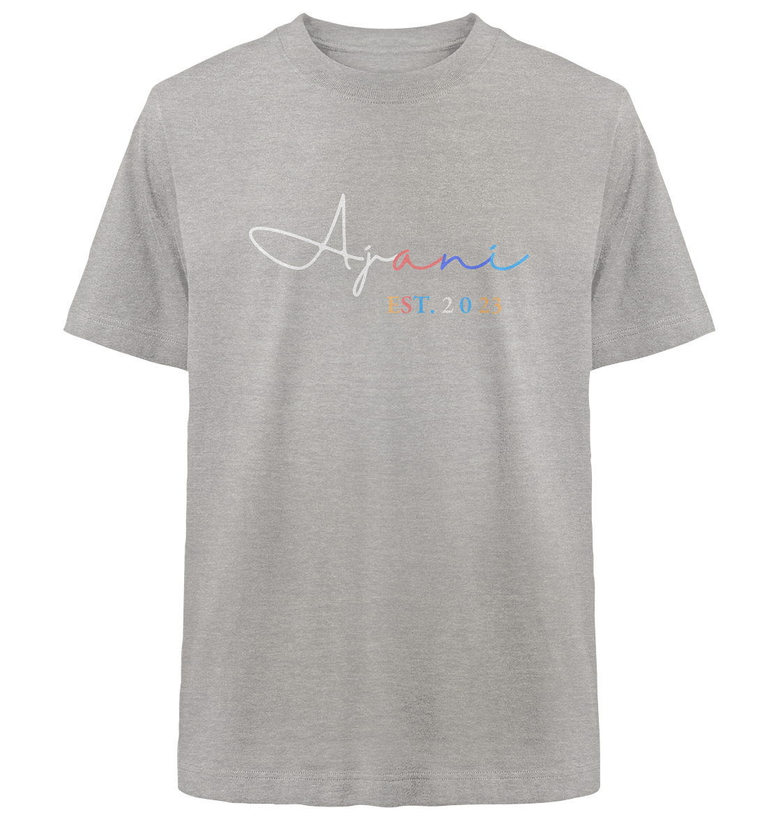 Colorful Ajani - Heavy Oversized Organic Shirt