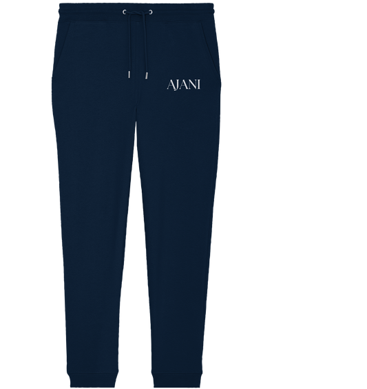 AJANI LOGO WHITE -STICK - Organic Jogger Pants (Stick)