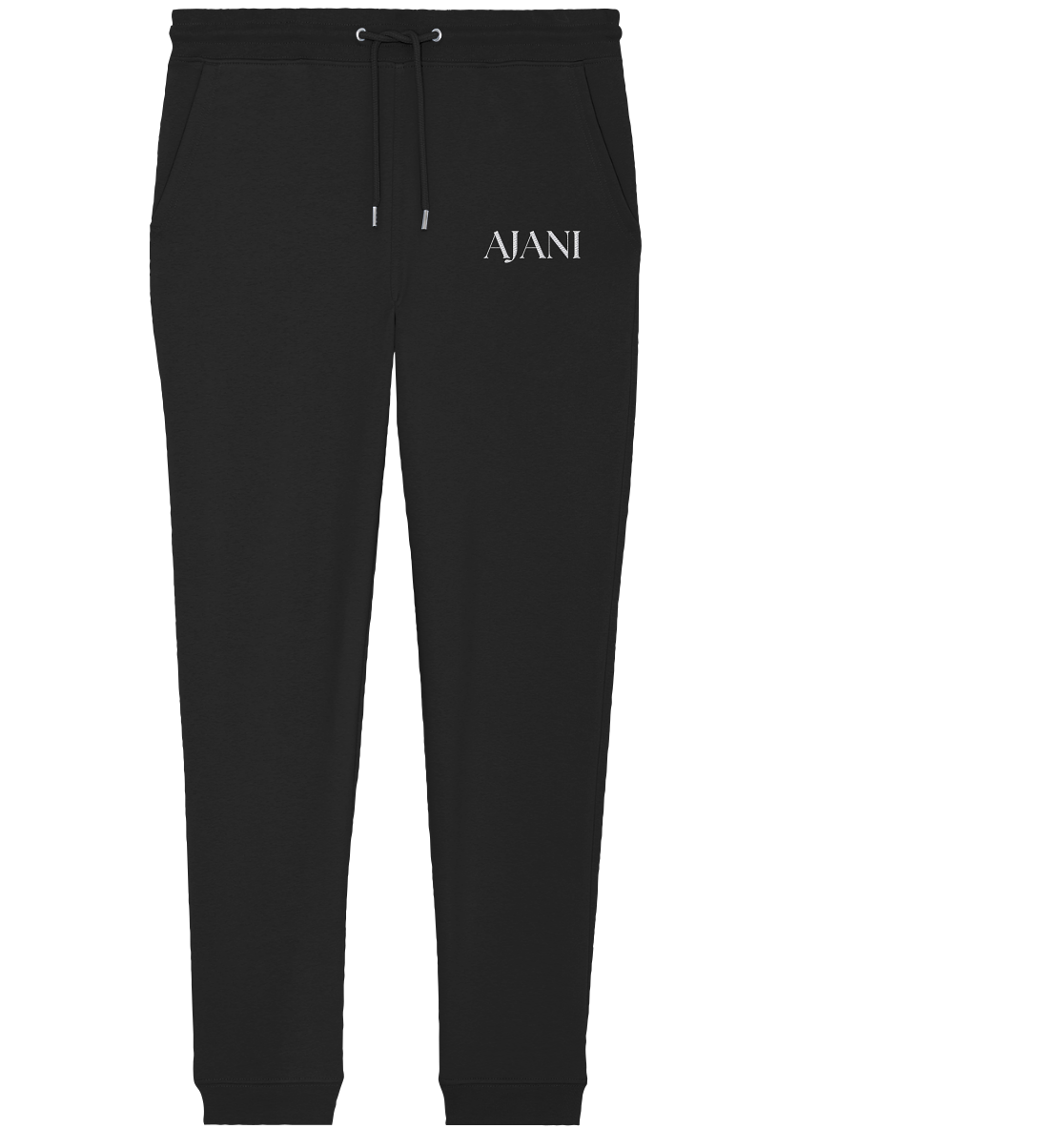 AJANI LOGO WHITE -STICK - Organic Jogger Pants (Stick)