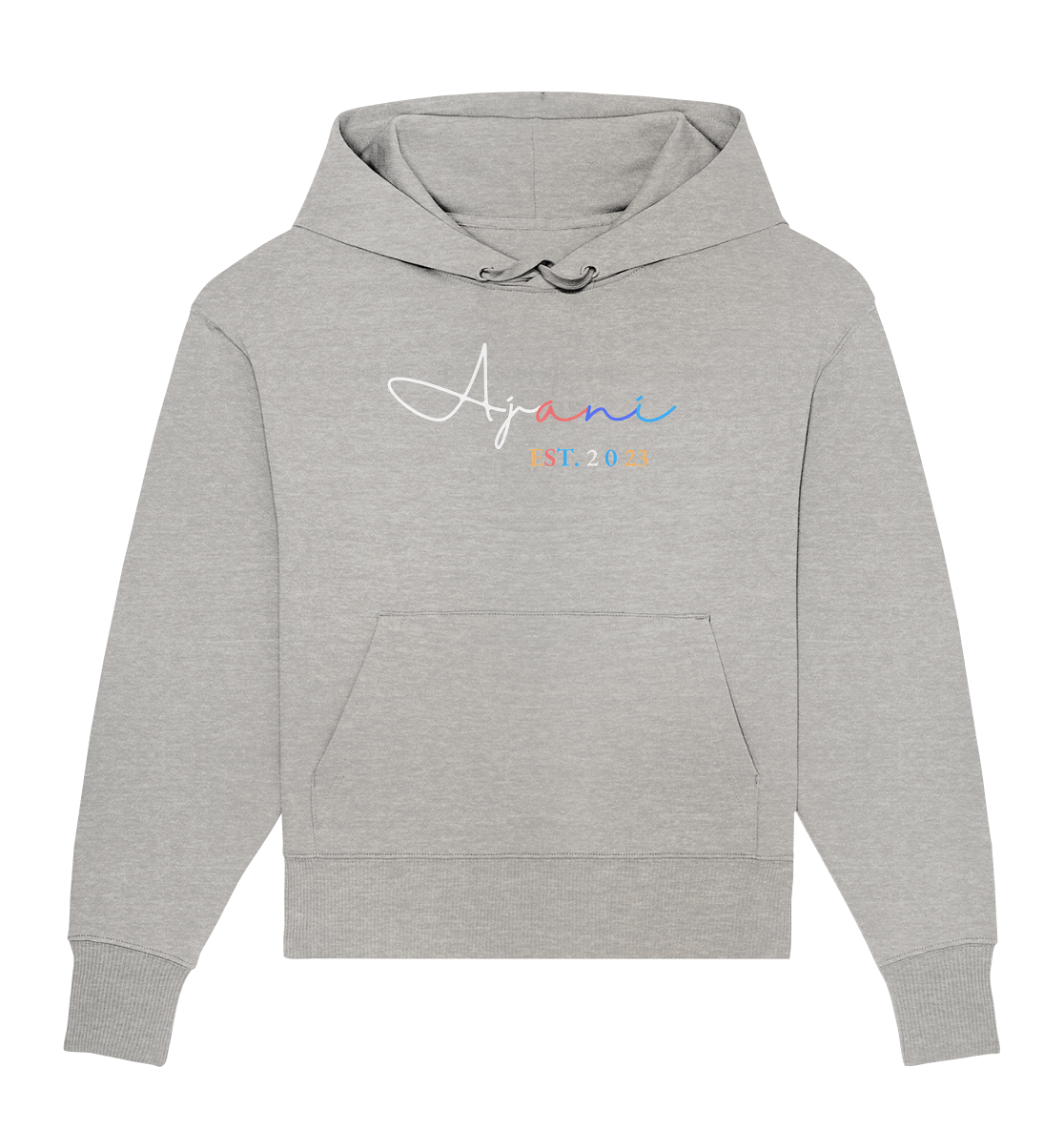 AJANI Colorful LOGO - Organic Oversize Hoodie