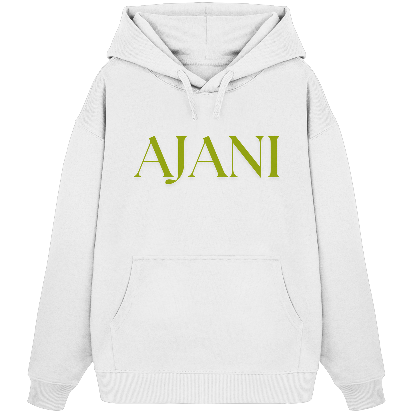 Ajani Hoodie Logo Green - Organic Oversize Hoodie