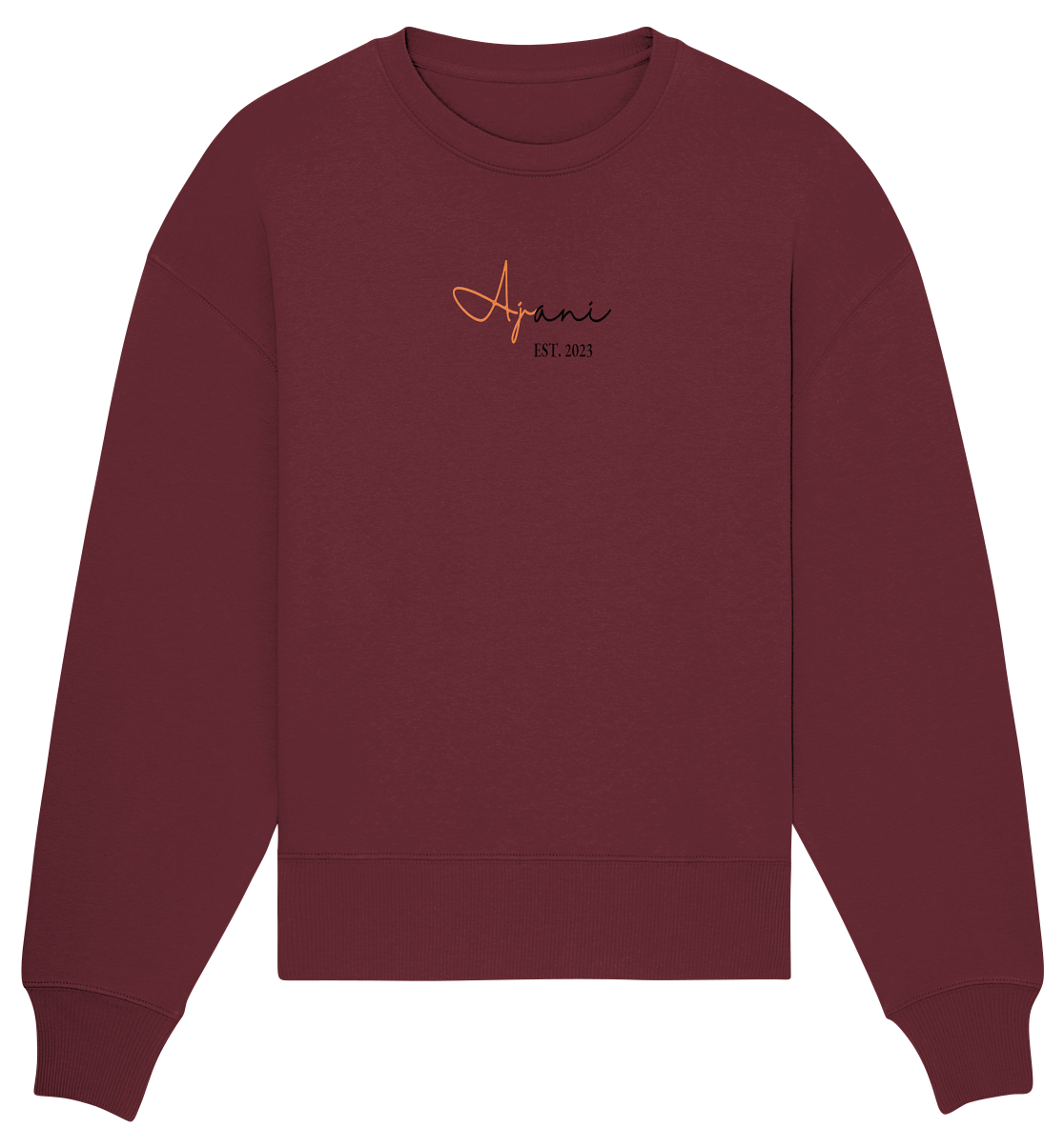 BACKPRINT BIGGEST CHALLENGE - Organic Oversize Sweatshirt