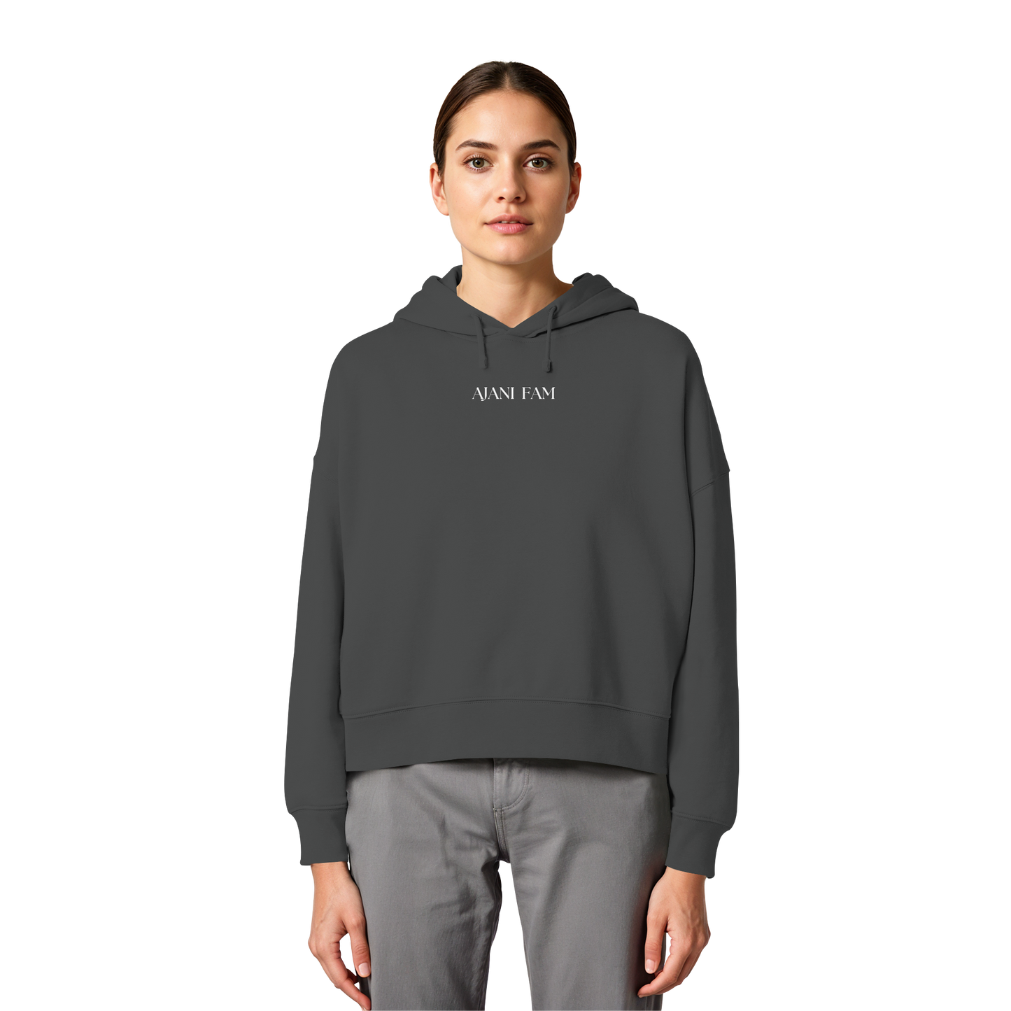 AJANI FAM : SELFLOVE - Womens Organic Boxcut Hoodie