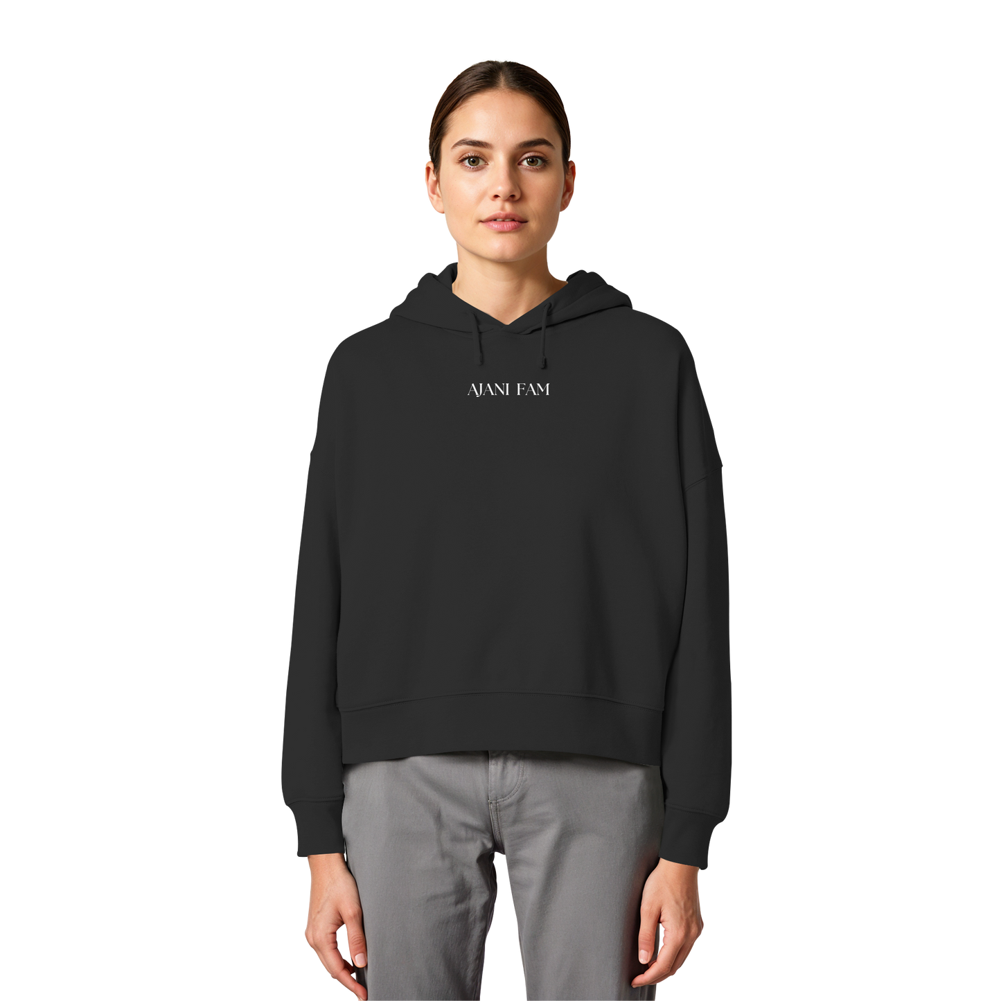 AJANI FAM : SELFLOVE - Womens Organic Boxcut Hoodie