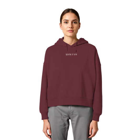 AJANI FAM : SELFLOVE - Womens Organic Boxcut Hoodie