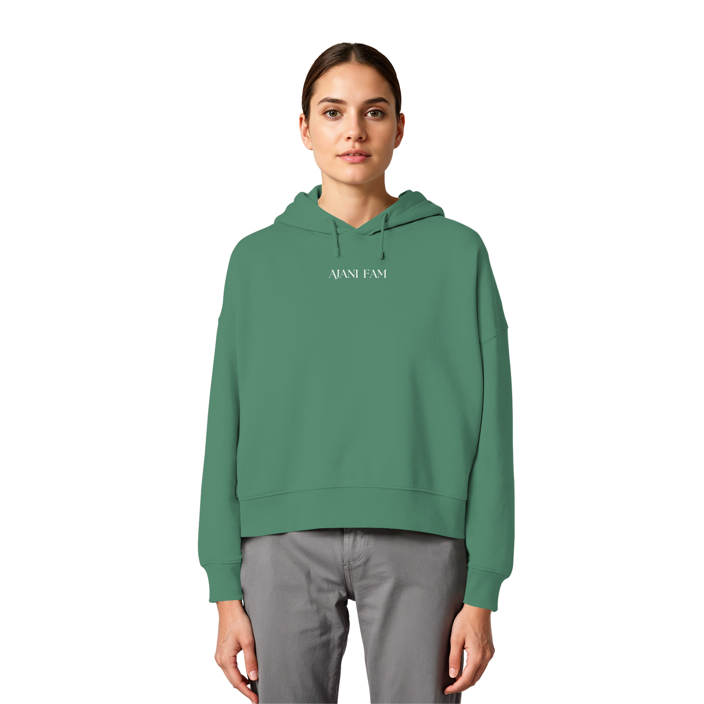 AJANI FAM : SELFLOVE - Womens Organic Boxcut Hoodie