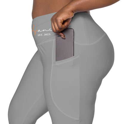 V-Bund-Leggings mit Taschen AJANI