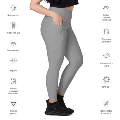 V-Bund-Leggings mit Taschen AJANI