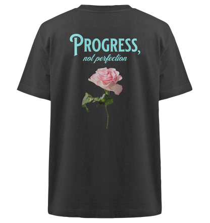 AJANI-PROGRESS NOT PERFECTION - Heavy Oversized Organic Shirt