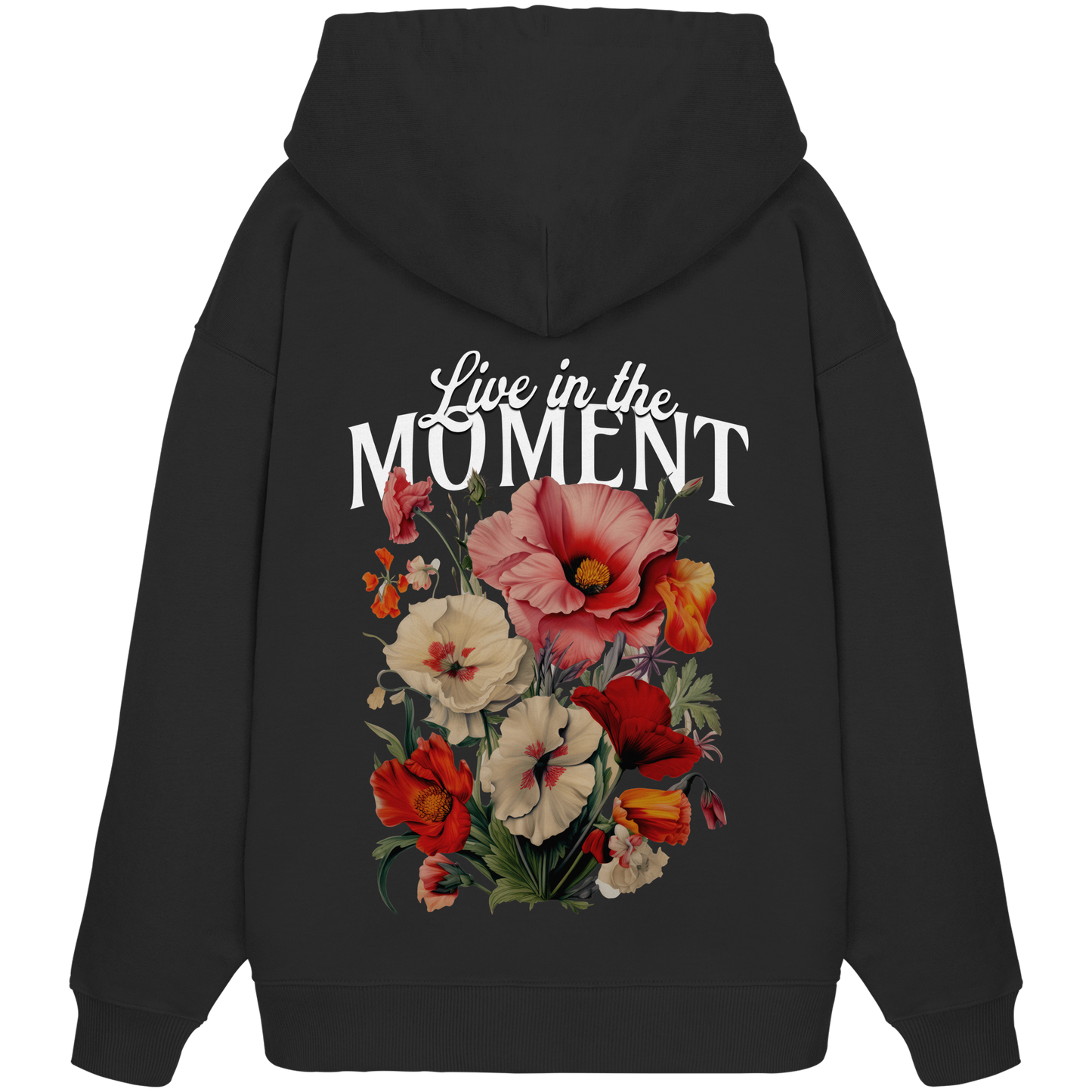 AJANI-LIVE IN THE MOMENT - Organic Oversize Hoodie