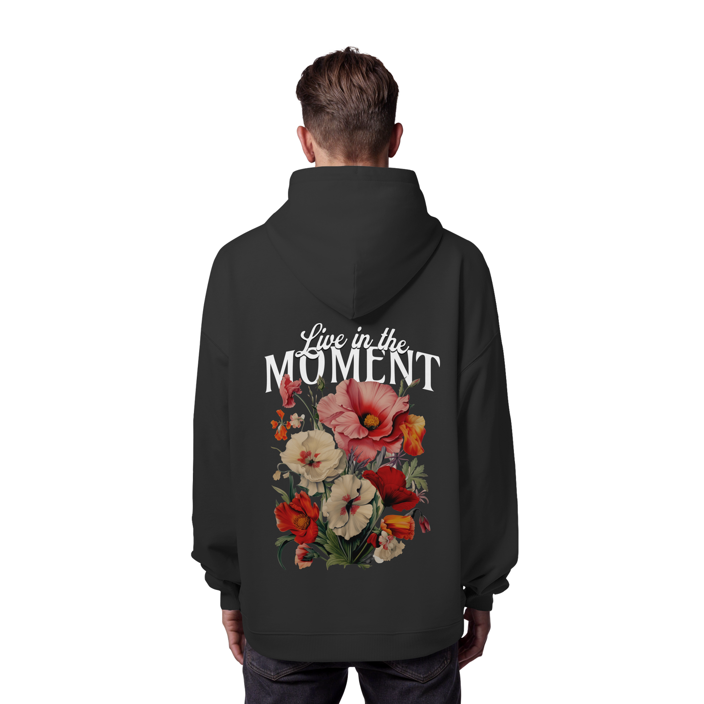 AJANI-LIVE IN THE MOMENT - Organic Oversize Hoodie