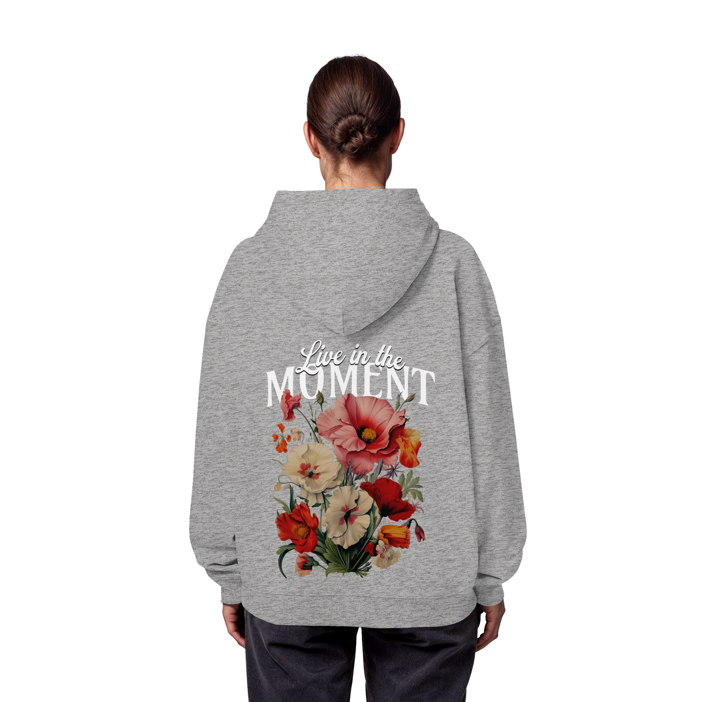 AJANI-LIVE IN THE MOMENT - Organic Oversize Hoodie