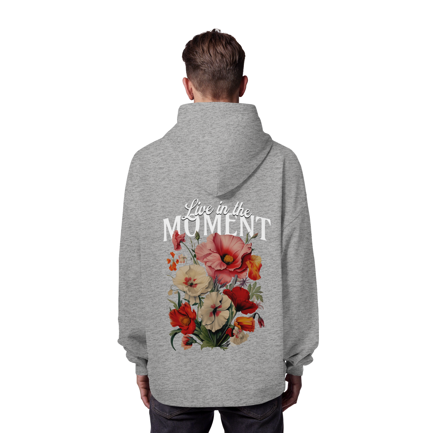 AJANI-LIVE IN THE MOMENT - Organic Oversize Hoodie