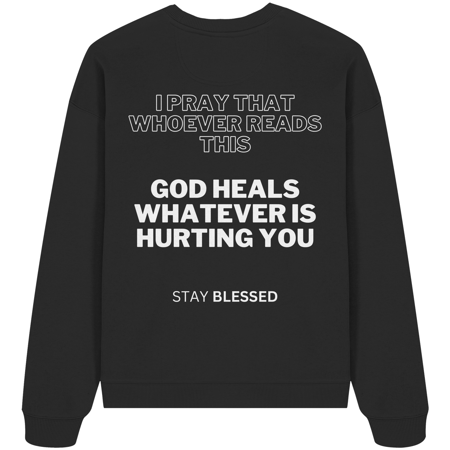 AJANI Sweater Stay blessed - Organic Oversize Sweatshirt