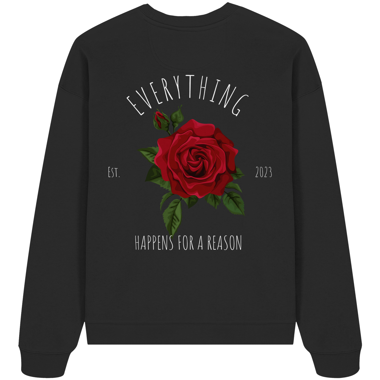 Everything happens for a Reason-AJANI - Organic Oversize Sweatshirt - Organic Oversize Sweatshirt