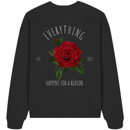 Everything happens for a Reason-AJANI - Organic Oversize Sweatshirt - Organic Oversize Sweatshirt