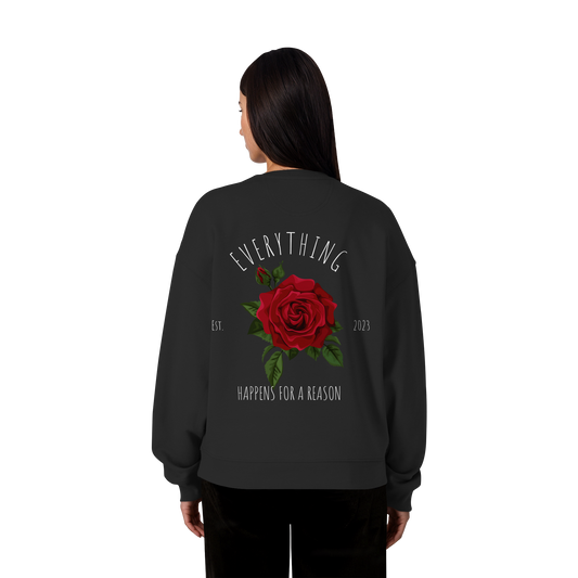 Everything happens for a Reason-AJANI - Organic Oversize Sweatshirt - Organic Oversize Sweatshirt