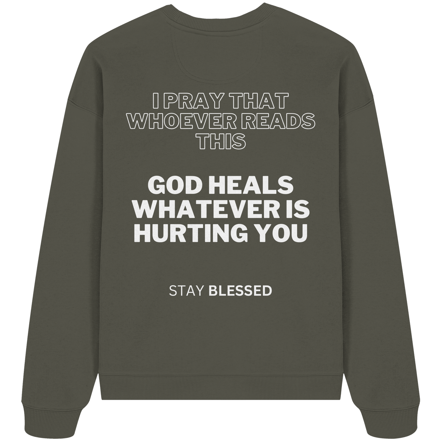 AJANI Sweater Stay blessed - Organic Oversize Sweatshirt