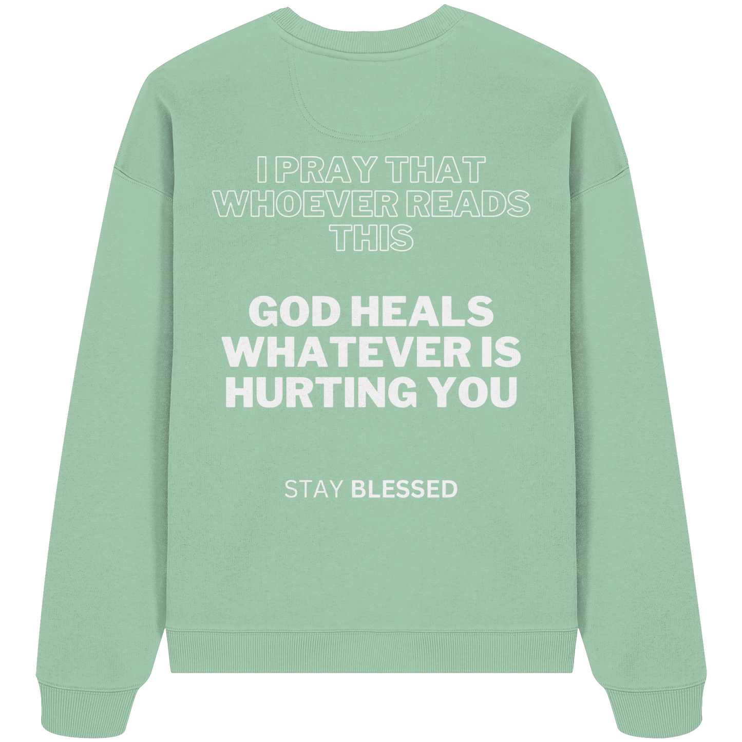 AJANI Sweater Stay blessed - Organic Oversize Sweatshirt