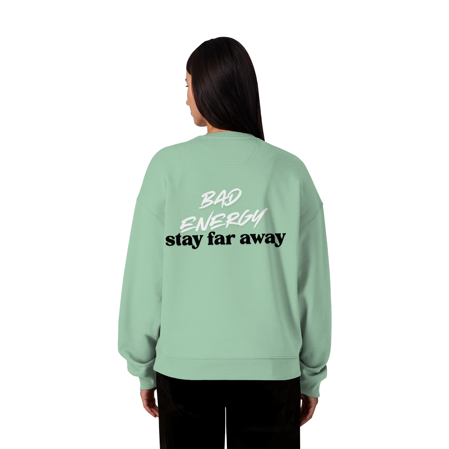 AJANI FAM - Bad Energy-Stay Far Away Organic Oversize Sweatshirt