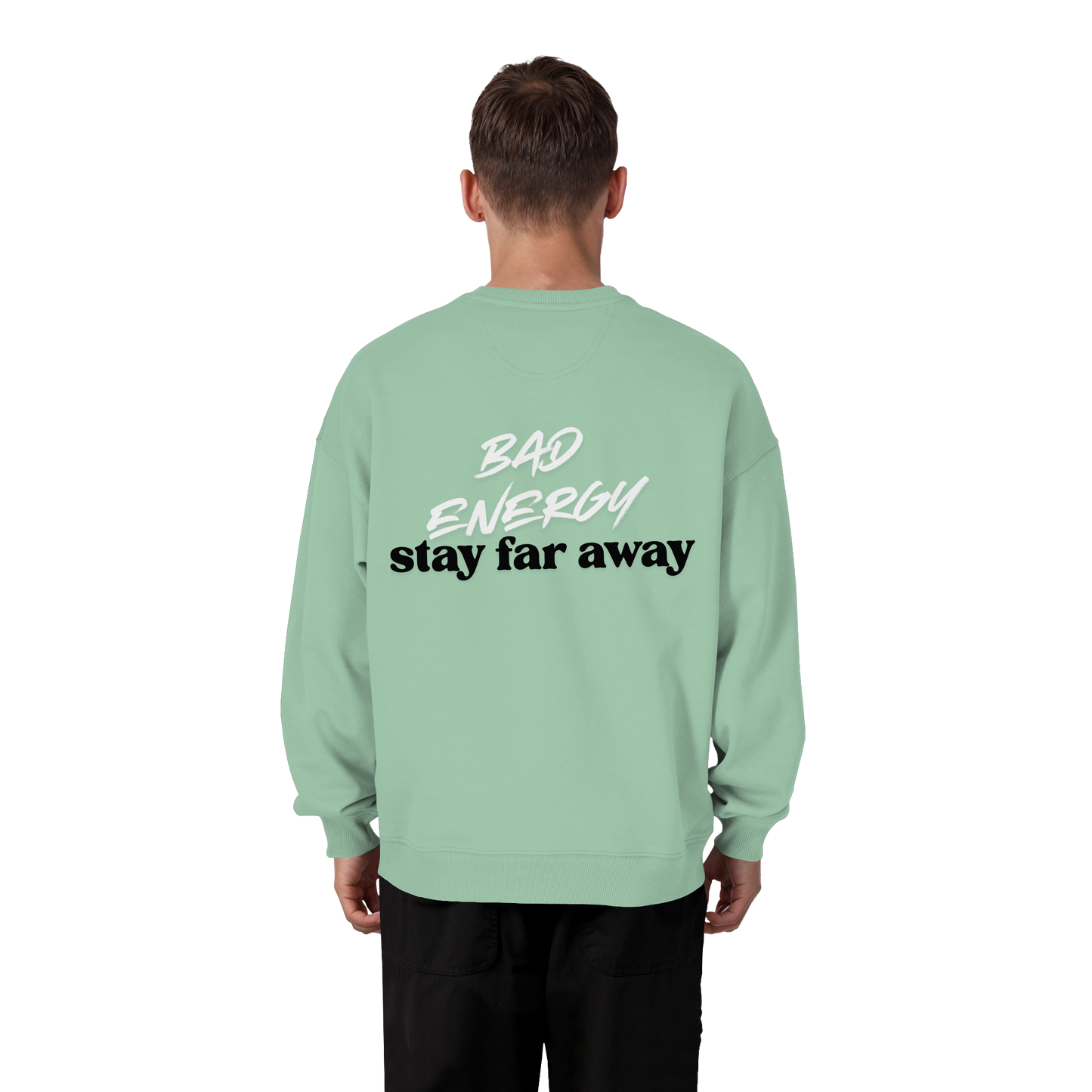 AJANI FAM - Bad Energy-Stay Far Away Organic Oversize Sweatshirt
