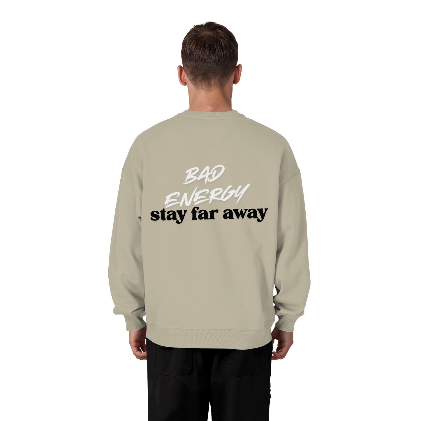 AJANI FAM - Bad Energy-Stay Far Away Organic Oversize Sweatshirt