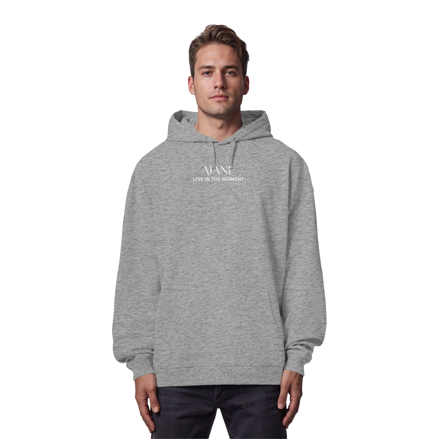 AJANI-LIVE IN THE MOMENT - Organic Oversize Hoodie