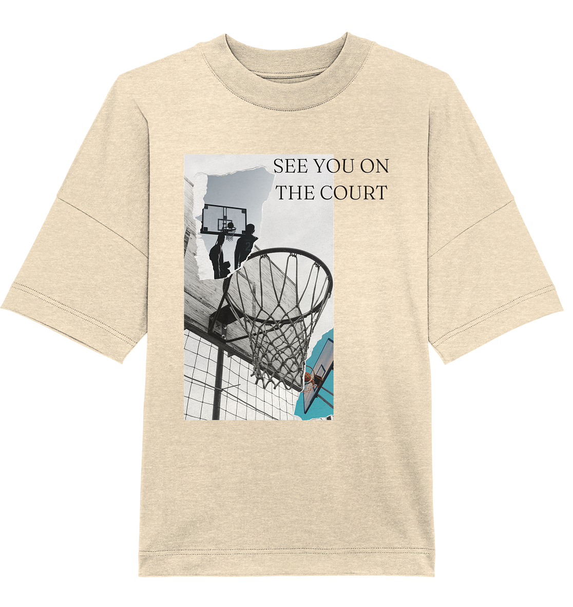 SEE YOU ON  THE COURT - Organic Oversize Shirt