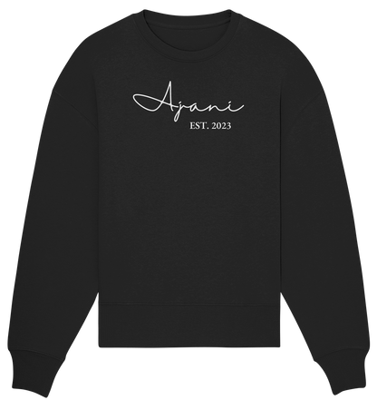 GOOD THINGS AJANI - Organic Oversize Sweatshirt BACKPRINT