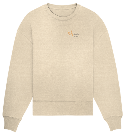 LOGO AJ- Organic Oversize Sweatshirt (Stick)