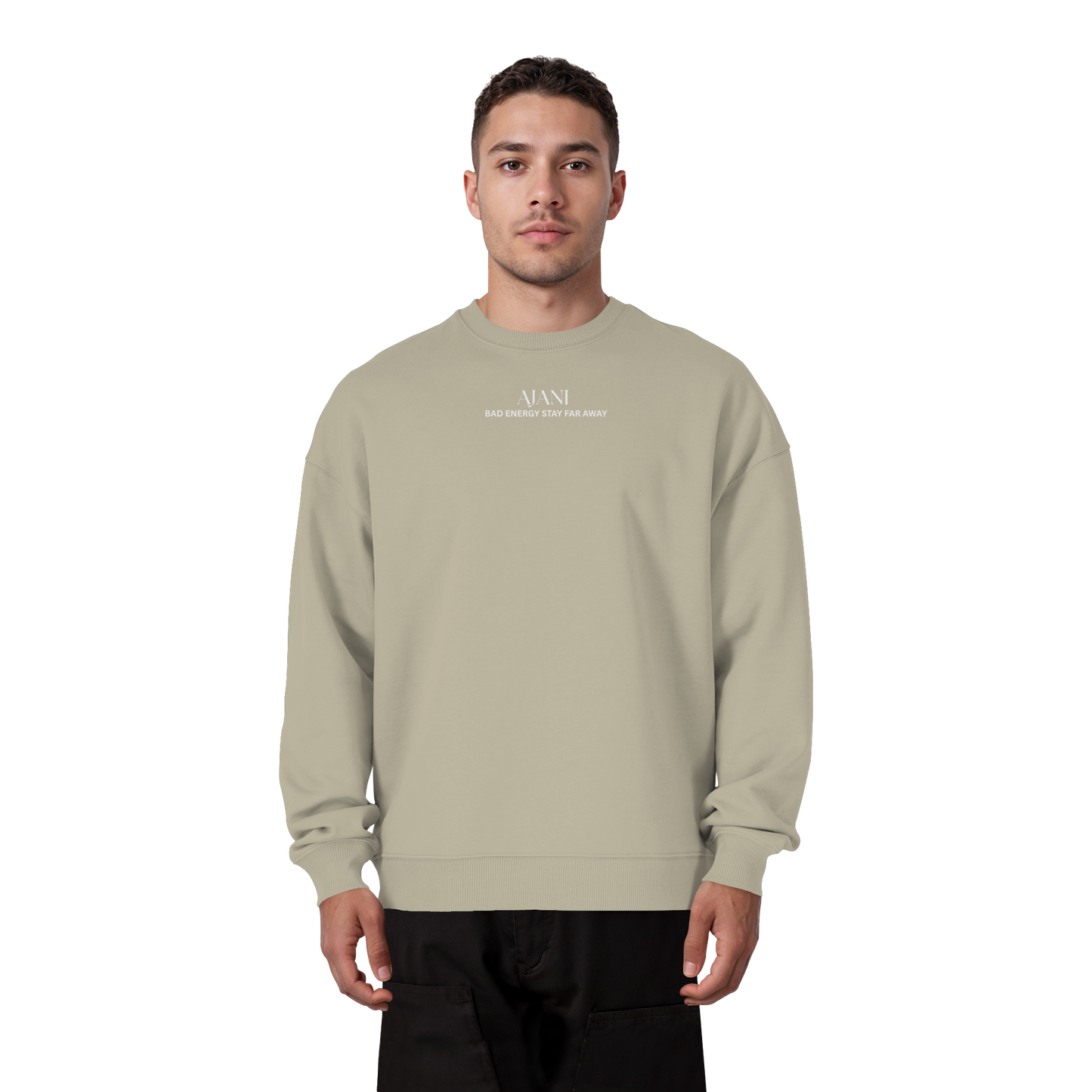 AJANI FAM - Bad Energy-Stay Far Away Organic Oversize Sweatshirt